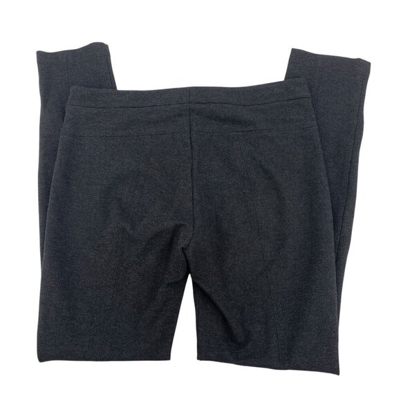 VINCE Women's Size 10 Heather Gray Ponte Knit Front Seam Pant With Zippers - Picture 2 of 12